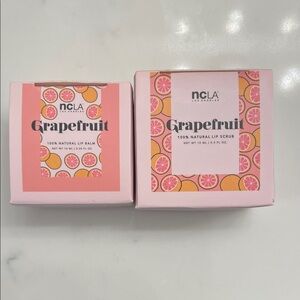 NCLA Grapefruit Lip Balm and Scrub Set